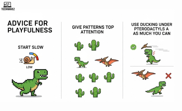 Advice for Playfulness in Dinosaur Game