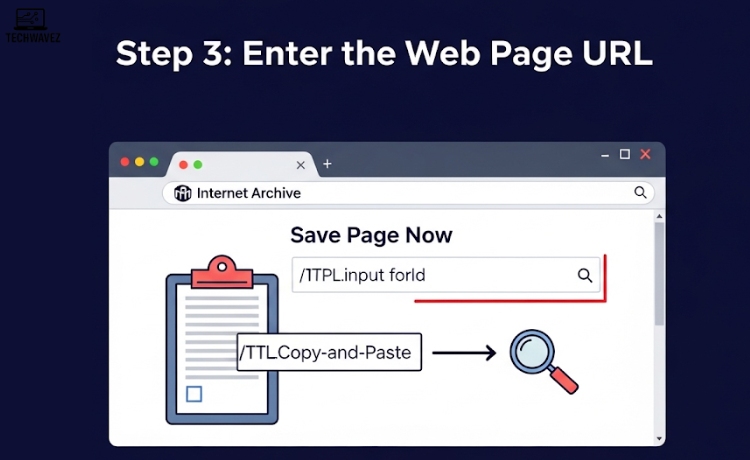 Enter the Web Page URL