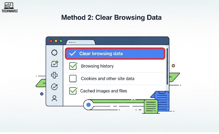 Method 2: Clear Browsing Data
