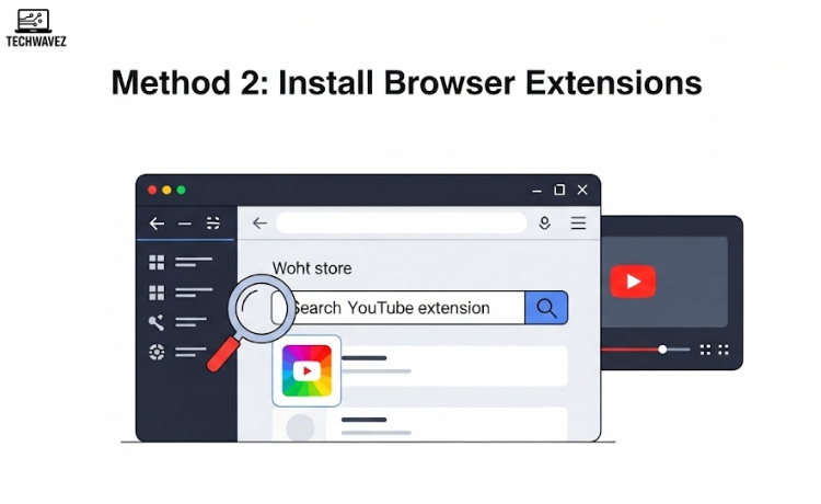 Method 2: Install Browser Extensions-View Frame by Frame on YouTube
