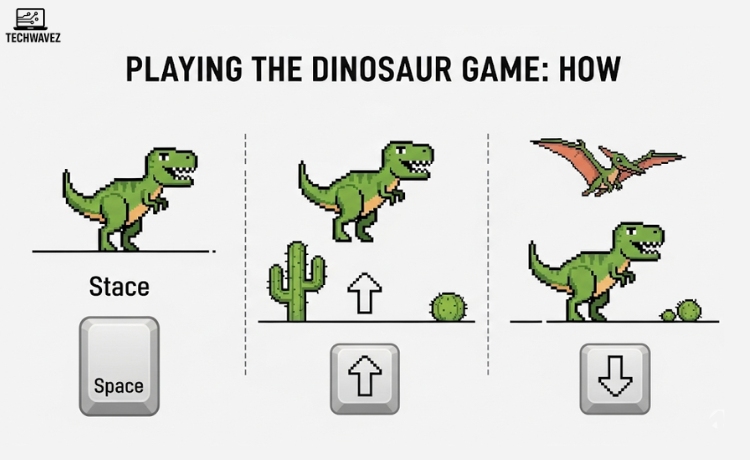 How to Playing the Dinosaur Game: